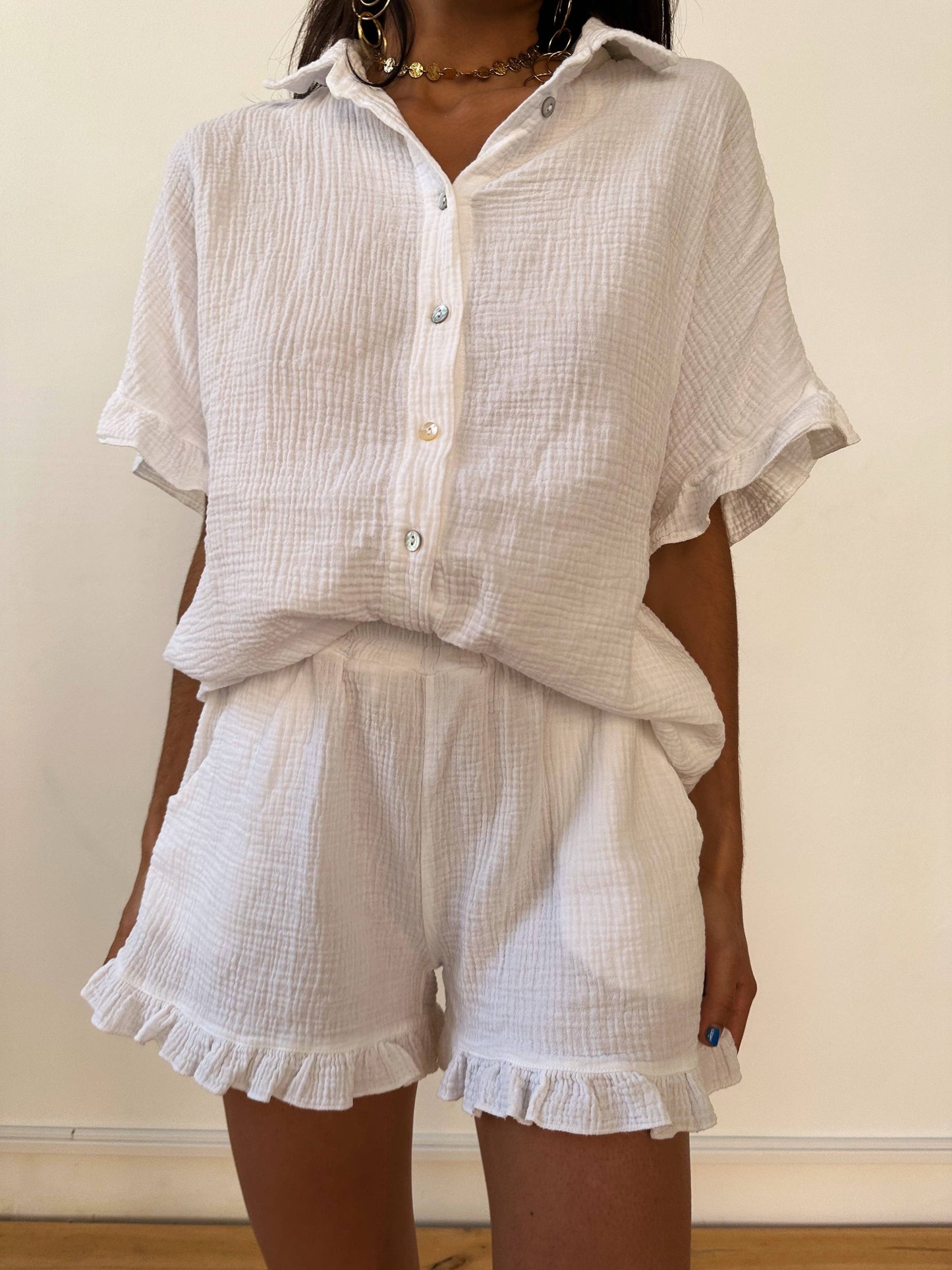 Nonna White Shorts
