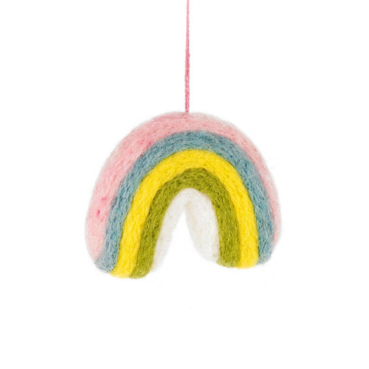 Handgemachte Pastell Regenbogen Filz hängende Osterdeko
