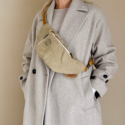 Bauchtasche (khaki Baumwolle) Crossbag Gürteltasche NEU