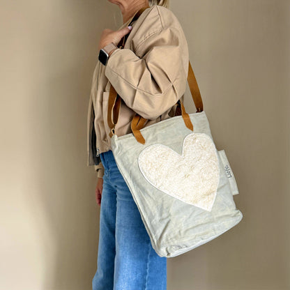 BucketBag Teddy Herz (vintage light)