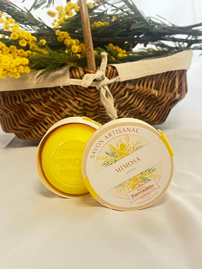 Mimosa-Seife in Holzkiste 100 g