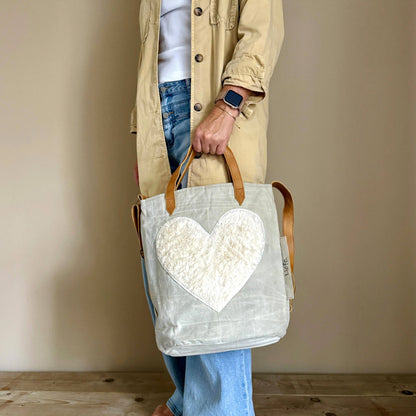 BucketBag Teddy Herz (vintage light)
