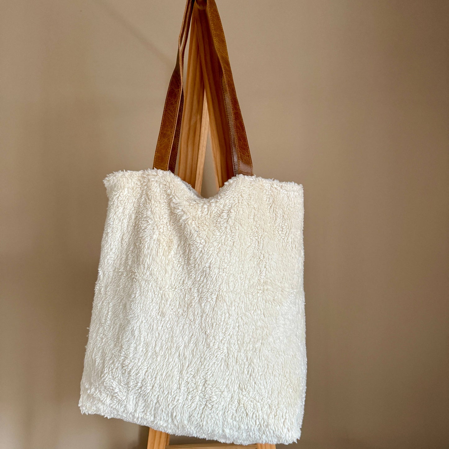 Wendbarer TeddyBag - recycelte Baumwolle Khaki