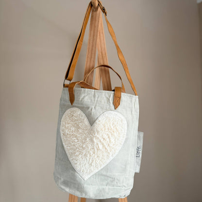 BucketBag Teddy Herz (vintage light)