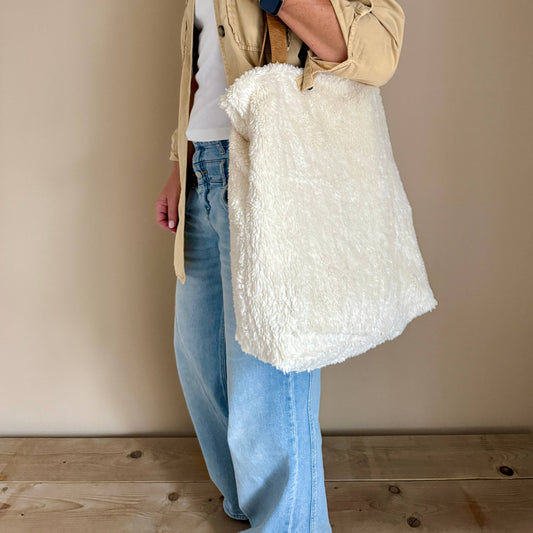 Wendbarer TeddyBag - recycelte Baumwolle Khaki