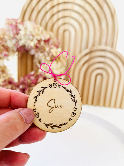 Geschenkanhänger, Gastgeschenk, Tischkarte, Platzkarte, Taufe, Gastgeschenk Taufe, personalisierbar,