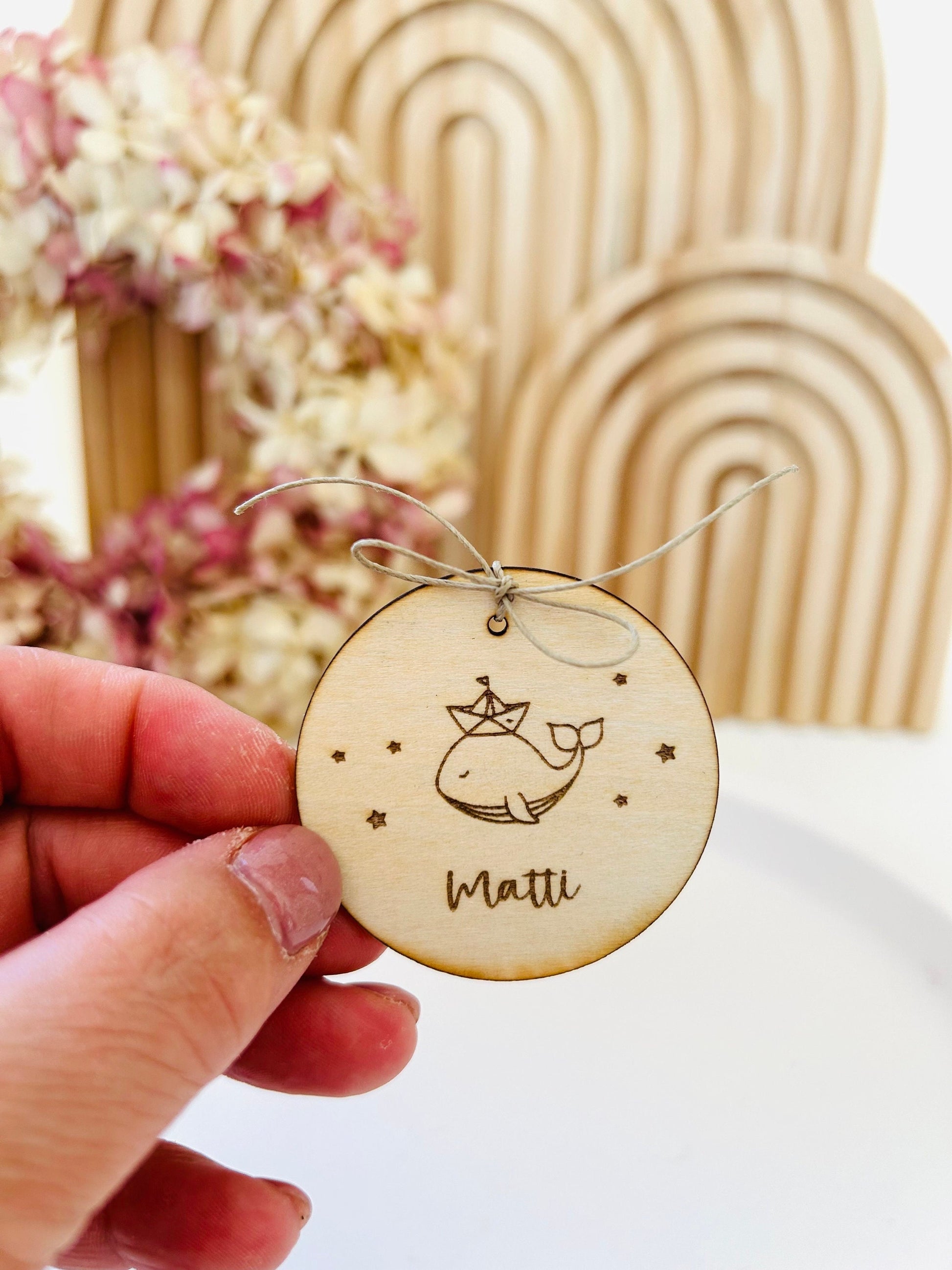 Geschenkanhänger, Gastgeschenk, Tischkarte, Platzkarte, Taufe, Gastgeschenk Taufe, personalisierbar,