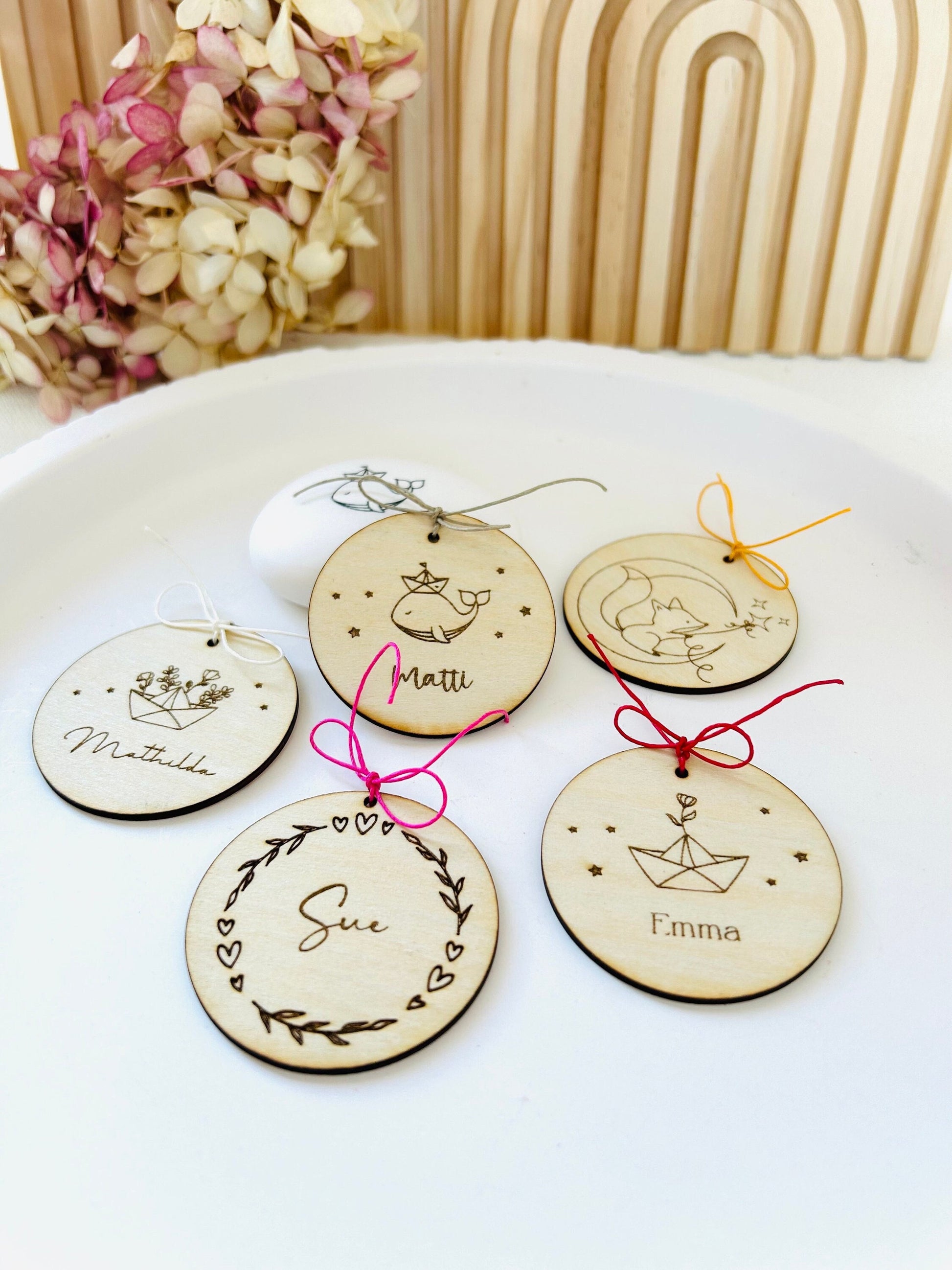 Geschenkanhänger, Gastgeschenk, Tischkarte, Platzkarte, Taufe, Gastgeschenk Taufe, personalisierbar,