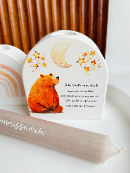 Kerzenhalter Freundschaft, Regenbogen Kerzenhalter, Erinnerung, Trost, Trostgeschenk, Trauer, Trostspender