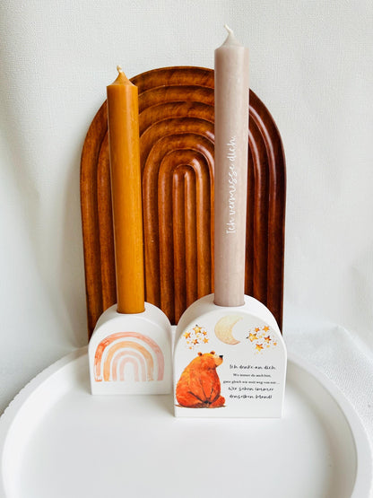 Kerzenhalter Freundschaft, Regenbogen Kerzenhalter, Erinnerung, Trost, Trostgeschenk, Trauer, Trostspender